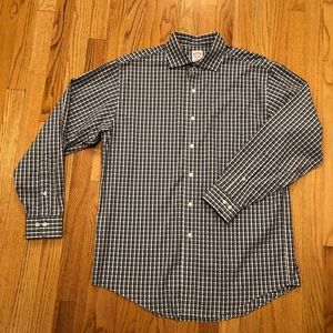 Brooks Brothers Plaid Supine Cotton Dress Shirt